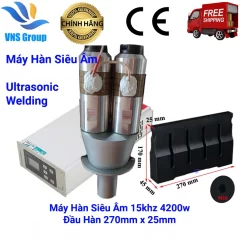 Alternative view of Bộ Máy Hàn Siêu Âm 15Khz 4200W PLC Digital