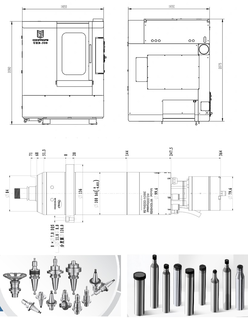 MÁY PHAY CNC SIÊU ÂM UHB-500