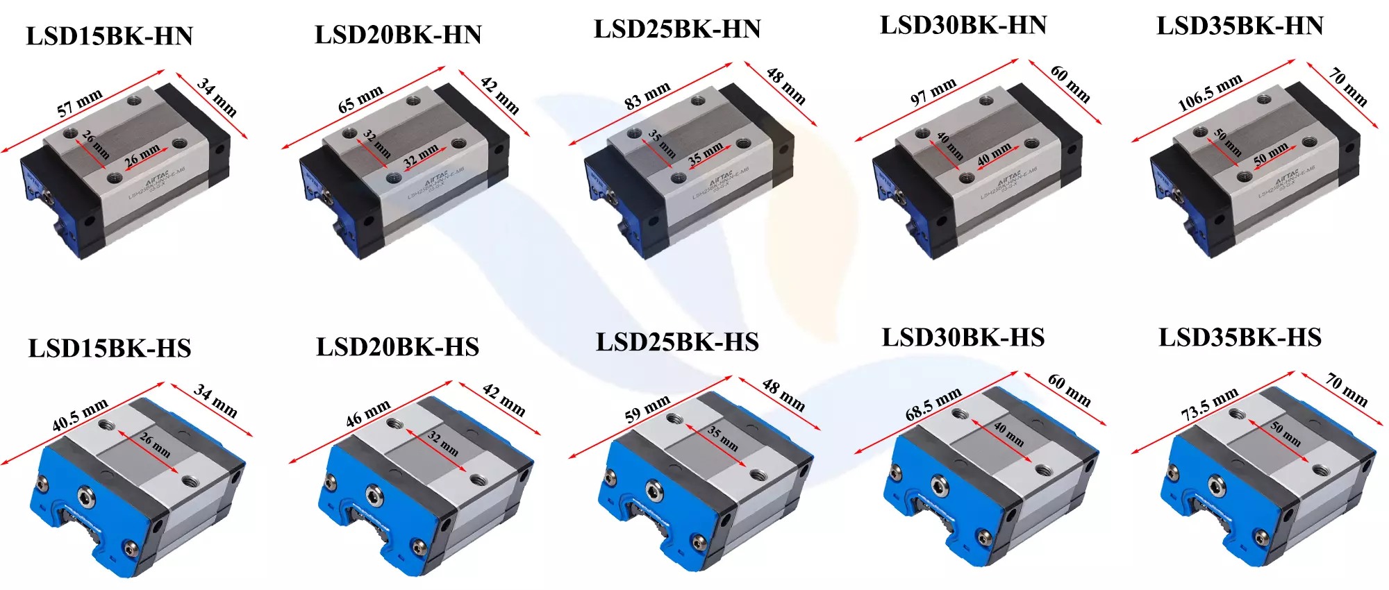 Con Trượt Vuông AIRTAC LSD20BK-HS - Ảnh 6